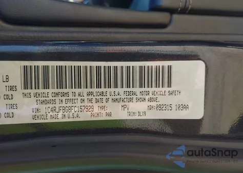 2015 Jeep Grand Cherokee Limited из США, поврежденный, VIN 1C4RJFBG8FC157929